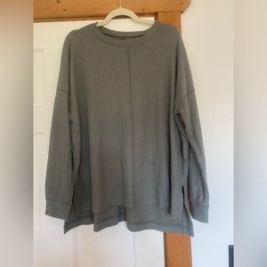 American Eagle Sage Waffle Sweater super soft size Large New with tags
